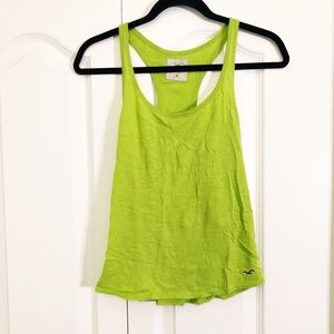 Hollister Lime Green Racerback Tank